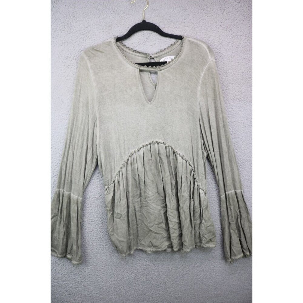 Knox Rose Long Bell Sleeve Top-Size Large-Boho-Gypsy